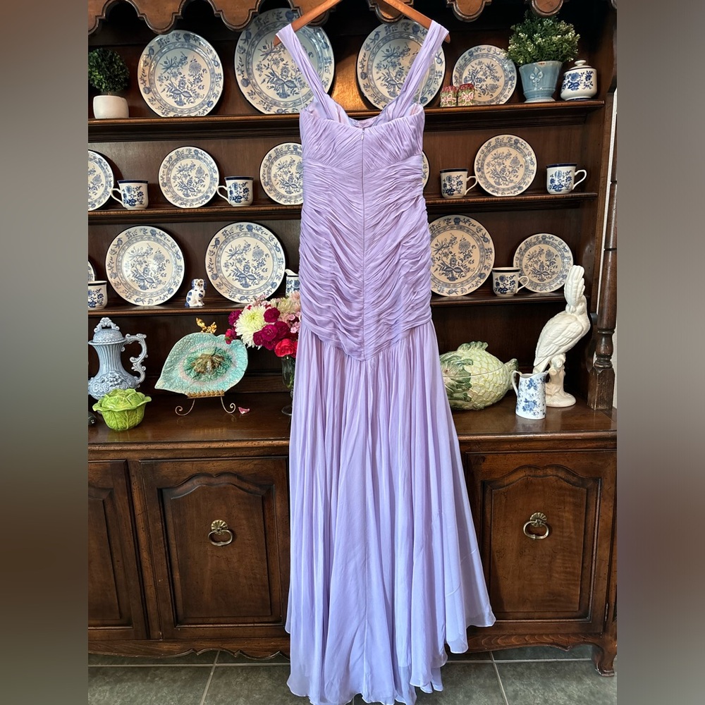 NWT Pamella Roland Lavender Chiffon Gown* Taking Reasonable Offers* - Picture 3 of 7